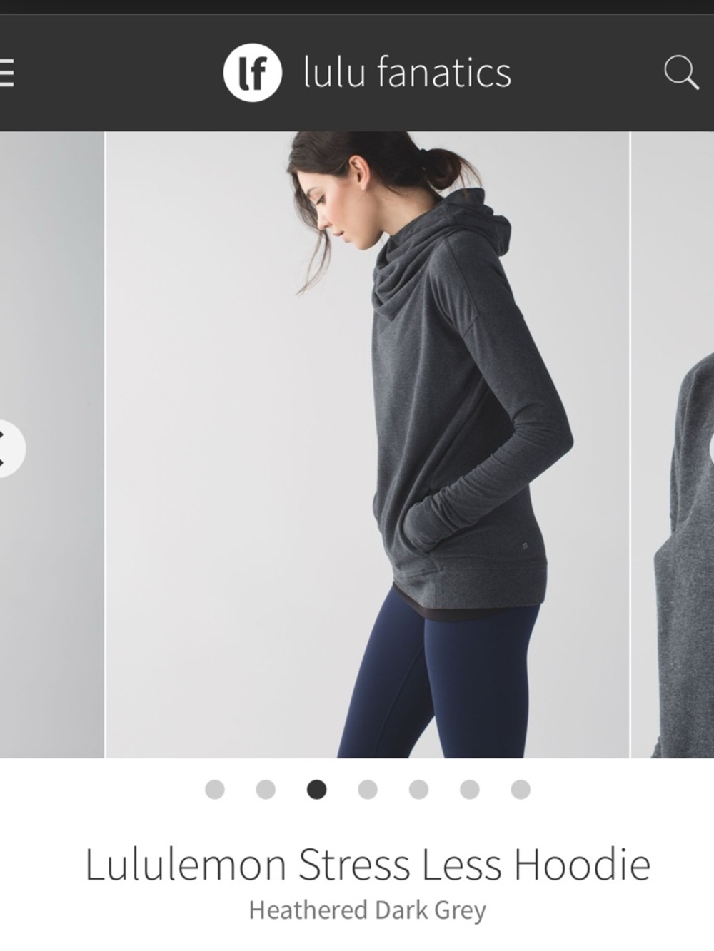 Lululemon stress less hoodie size small